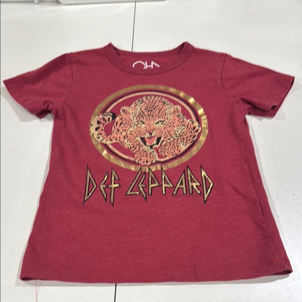 Kids Maroon Def Leppard T-Shirt